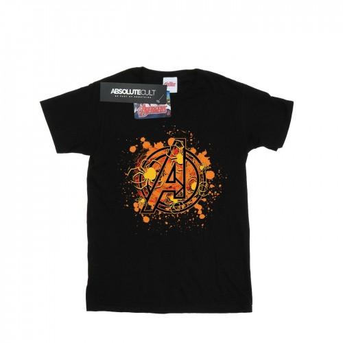 Marvel Boys Avengers Assemble Halloween Spider Logo T-Shirt