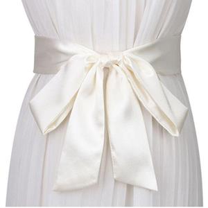 CDxuguang Clothing Decoration Women's Belts Satin Polyester Bridal Waist Belt Casual Satin Sash  Women