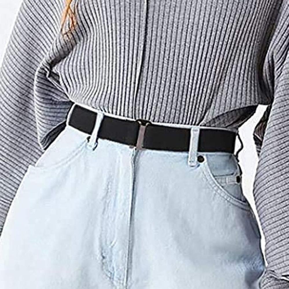 Jiayao Woven Stretch Elastic Belts Casual Knitted Pin Sweater Band Tuck Braided Belts  Apparel Accessories