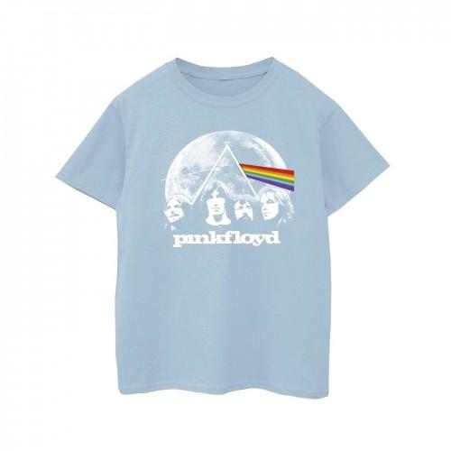 Pink Floyd Girls Moon Prism Blue Cotton T-Shirt