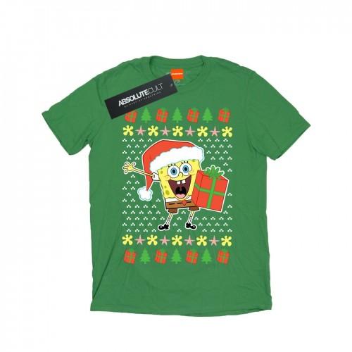 Pertemba FR - Apparel SpongeBob SquarePants Boys Ugly Christmas T-Shirt