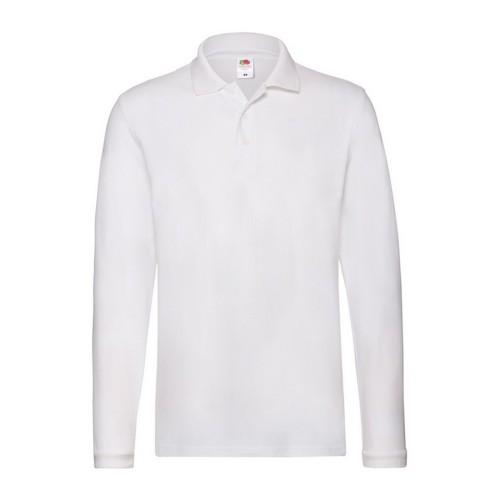 Fruit Of The Loom Mens Cotton Pique Long-Sleeved Polo Shirt