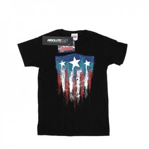 Marvel Boys Captain America Flag Shield T-Shirt
