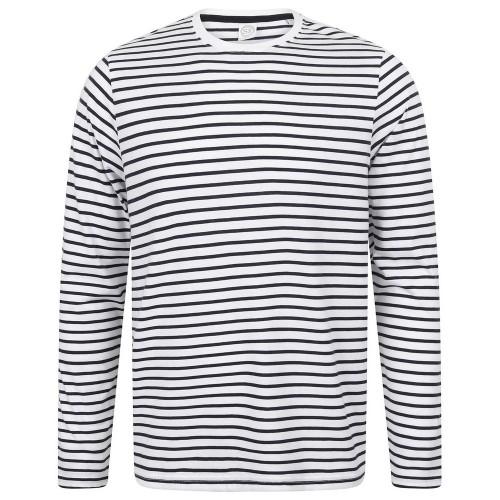 SF Unisex Adult Striped Long-Sleeved T-Shirt