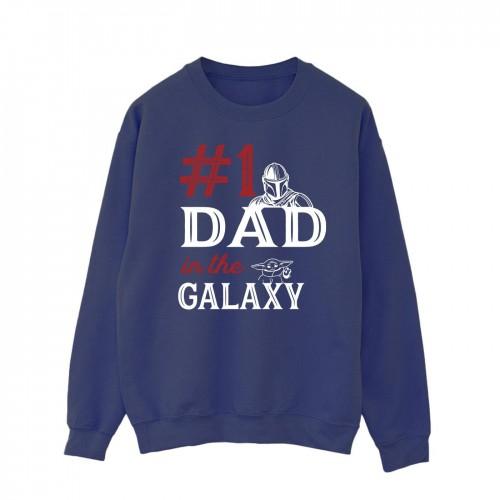 Star Wars Mens Mandalorian Number One Dad Sweatshirt
