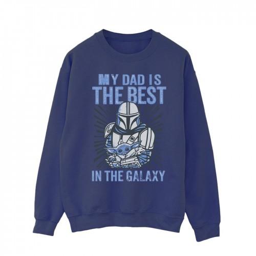 Star Wars Mens Mandalorian Best Dad Sweatshirt