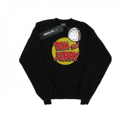 Tom And Jerry Mens Circle Logo Sweatshirt