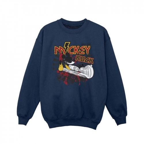 Disney Girls Mickey Mouse Smash Guitar Rock Sweatshirt