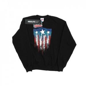 Marvel Girls Captain America Flag Shield Sweatshirt