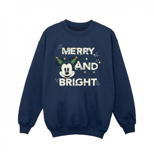 Disney Girls Mickey Mouse Merry & Bright Sweatshirt