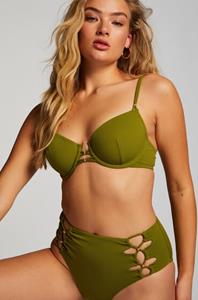 Hunkemöller Bikinibroekje Holbox Texture Groen