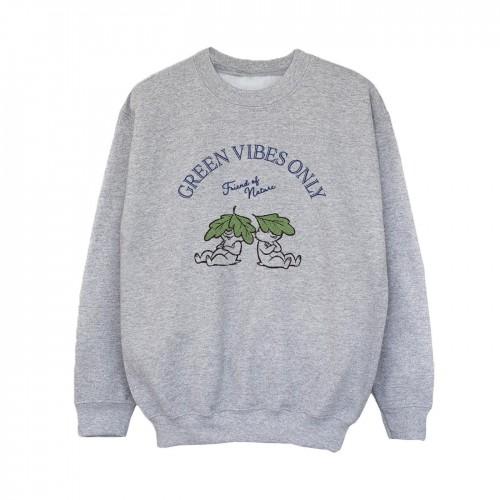 Disney Boys Chip Â´n Dale Green Vibes Only Sweatshirt