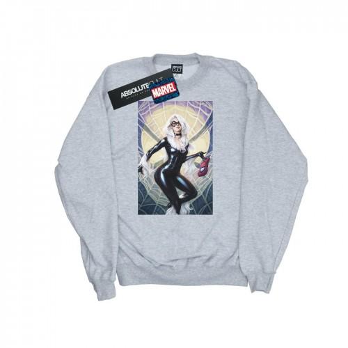 Marvel Girls Black Cat Artwork Sweatshirt