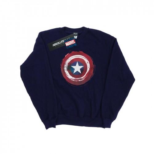 Marvel Girls Captain America Splatter Shield Sweatshirt