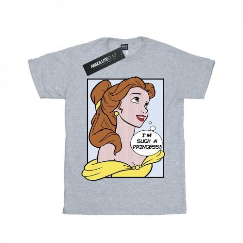 Disney Princess Girls Belle Pop Art Cotton T-Shirt