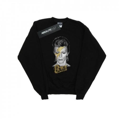 David Bowie Girls Aladdin Sane Gold Bolt Sweatshirt