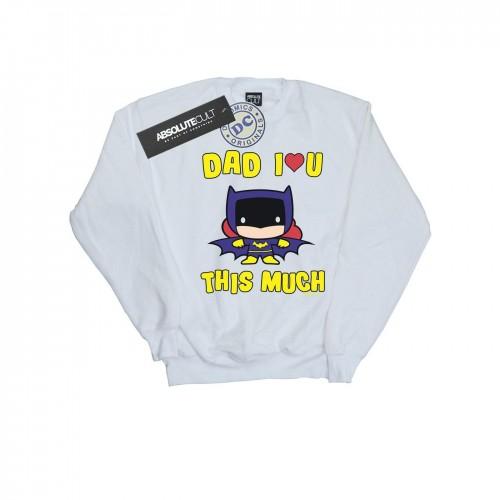 DC Comics Boys Batman Dad I Love You This Much Sweatshirt