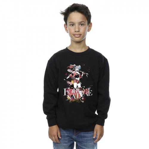 DC Comics Boys Harley Quinn Forces Of Nature Sweatshirt