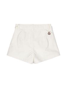 Moncler Enfant Shorts van katoenblend met vlakken - Wit