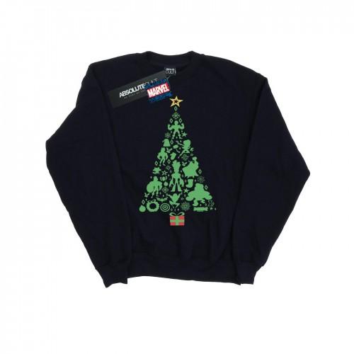 Marvel Girls Avengers Christmas Tree Sweatshirt