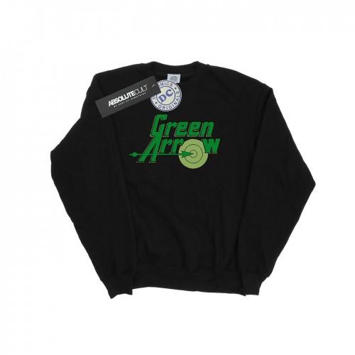 DC Comics Girls Green Arrow Text Logo Sweatshirt