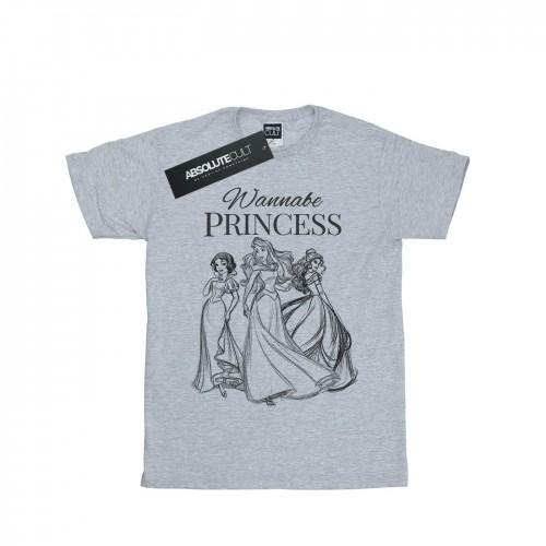 Disney Princess Girls Wannabe Princess Cotton T-Shirt