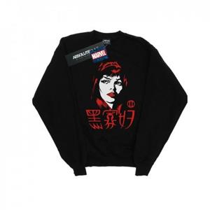 Marvel Girls Black Widow Chinese Logo Sweatshirt