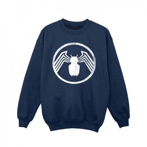 Marvel Girls Venom Logo Emblem Sweatshirt