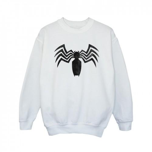 Marvel Girls Venom Spider Logo Emblem Sweatshirt