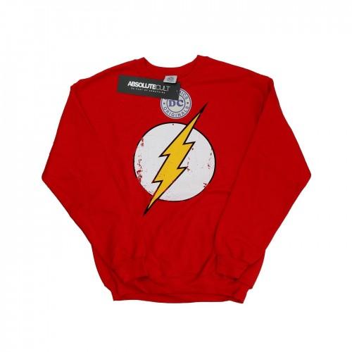 DC Comics Girls Flash Distressed Logo Sweatshirt