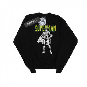 DC Comics Girls Superman Mono Action Pose Sweatshirt