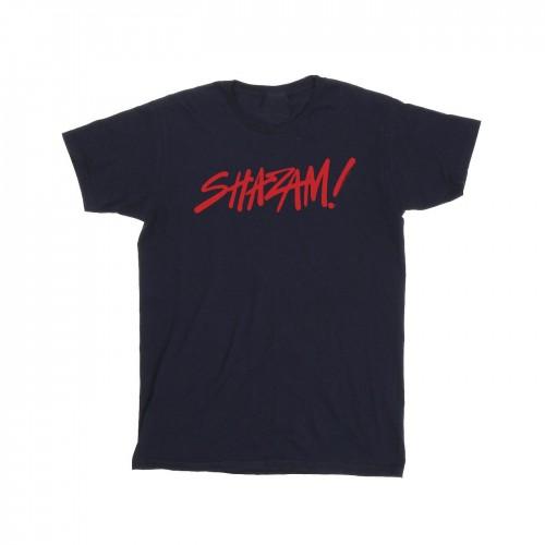 DC Comics Boys Shazam Fury Of The Gods Spray Paint Logo T-Shirt