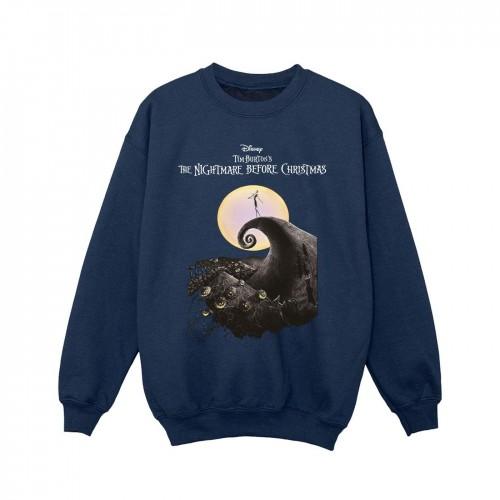 Pertemba FR - Apparel The Nightmare Before Christmas Girls Moon Poster Sweatshirt