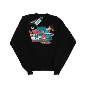 DC Comics Girls Super Friends We WHOOSH You A Merry Christmas Sweatshirt