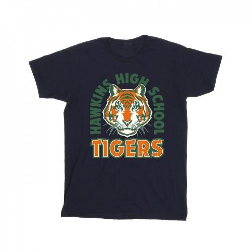 Pertemba FR - Apparel Netflix Boys Stranger Things Hawkins Arch Tiger T-Shirt