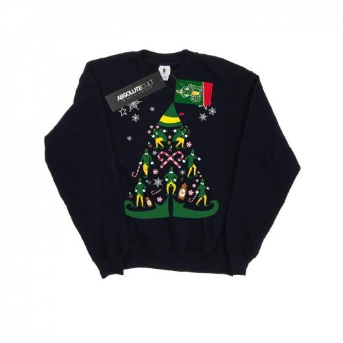 Elf Girls Christmas Tree Sweatshirt