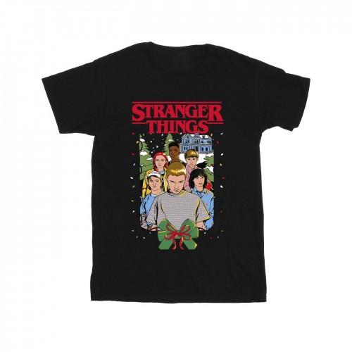 Pertemba FR - Apparel Netflix Boys Stranger Things Christmas Poster T-Shirt