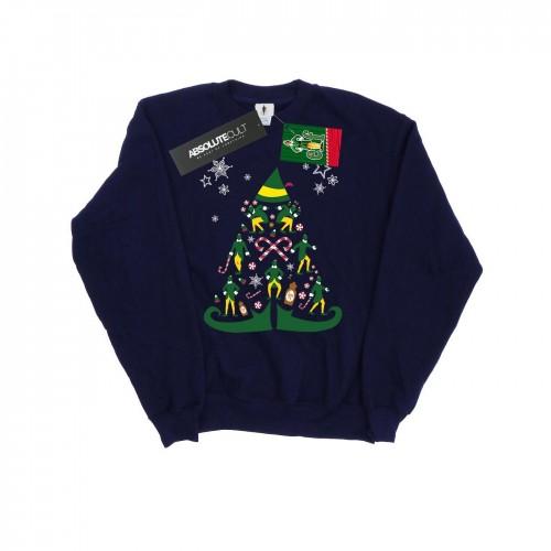 Elf Mens Christmas Tree Sweatshirt