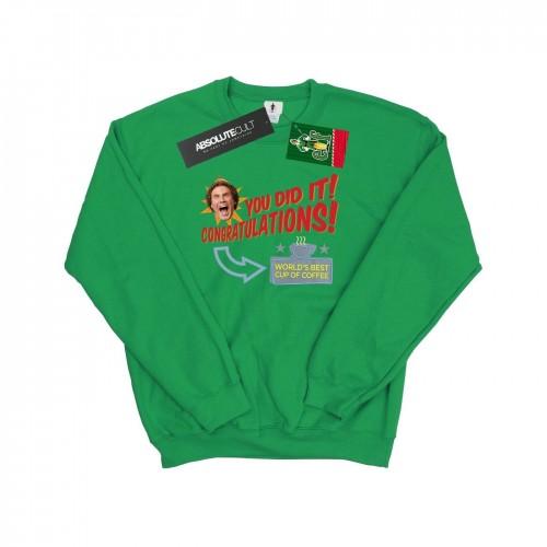 Elf Mens WorldÂ´s Best Coffee Sweatshirt