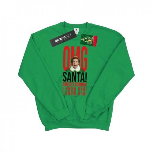 Elf Mens OMG Santa I Know Him Sweatshirt