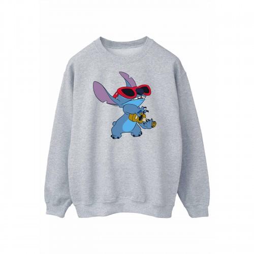 Disney Mens Lilo And Stitch Guitar Sweatshirt