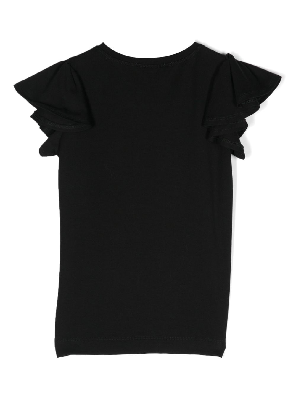 Monnalisa T-shirt met logo - Zwart