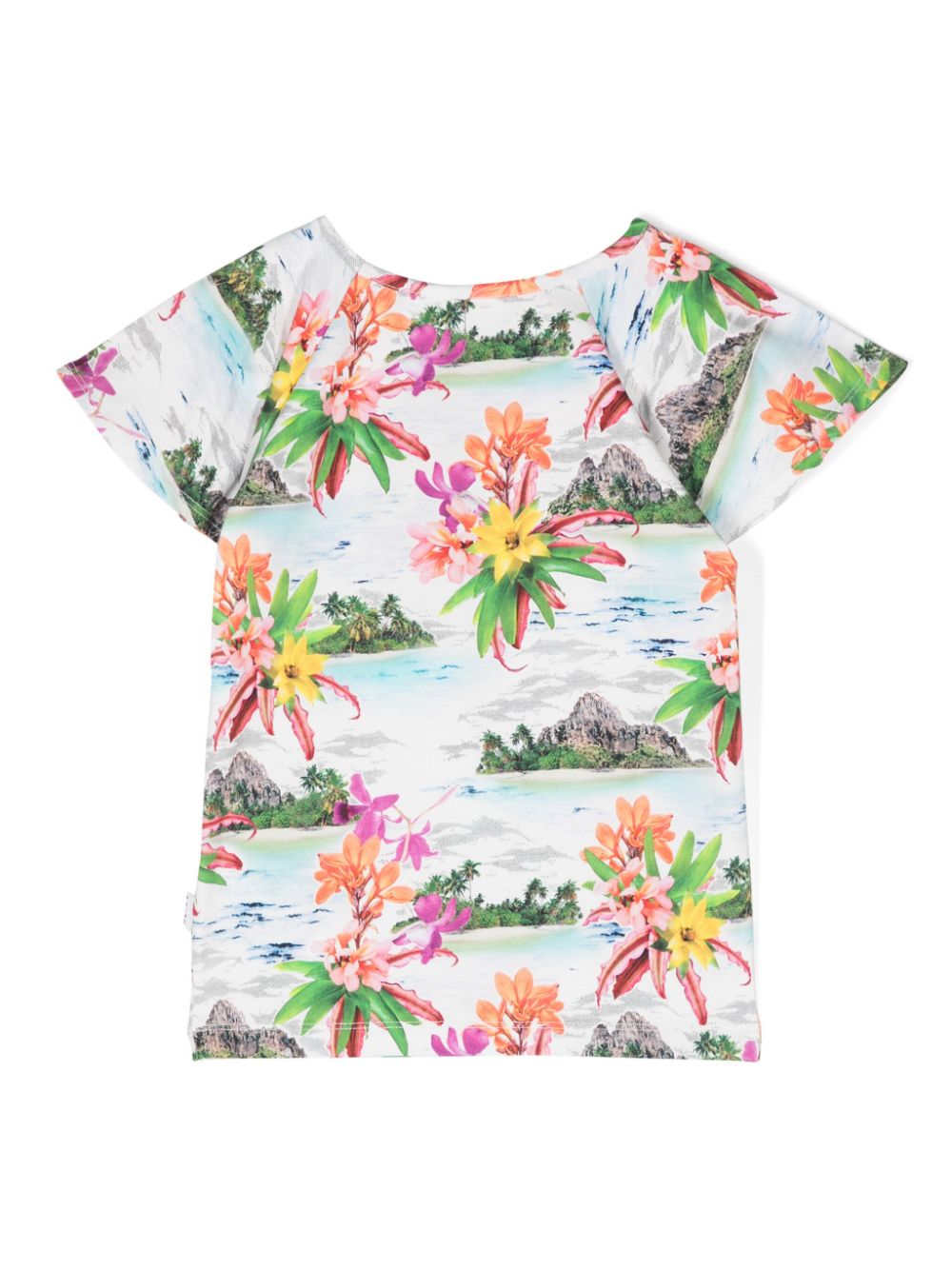 Molo Rachel T-shirt met bloemenprint - Wit