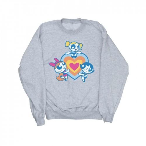 Pertemba FR - Apparel The Powerpuff Girls Girls Heart Group Sweatshirt