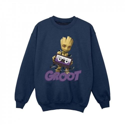 Guardians Of The Galaxy Girls Groot Casette Sweatshirt