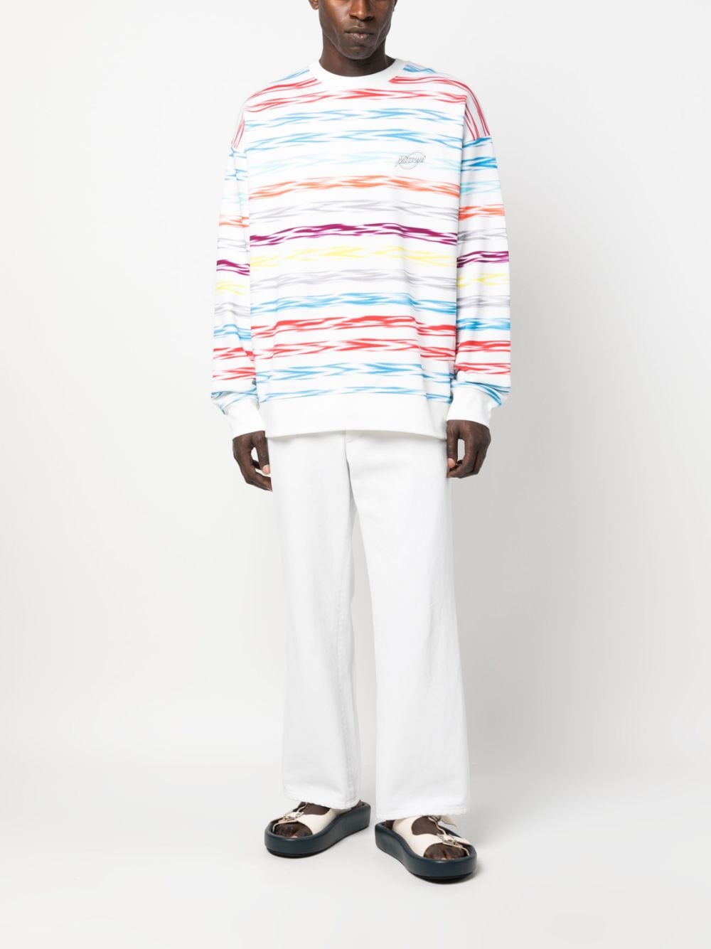 Missoni Sweater met zigzag-print - Wit