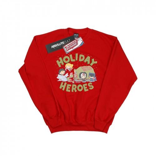 DC Comics Girls Justice League Christmas Delivery Sweatshirt
