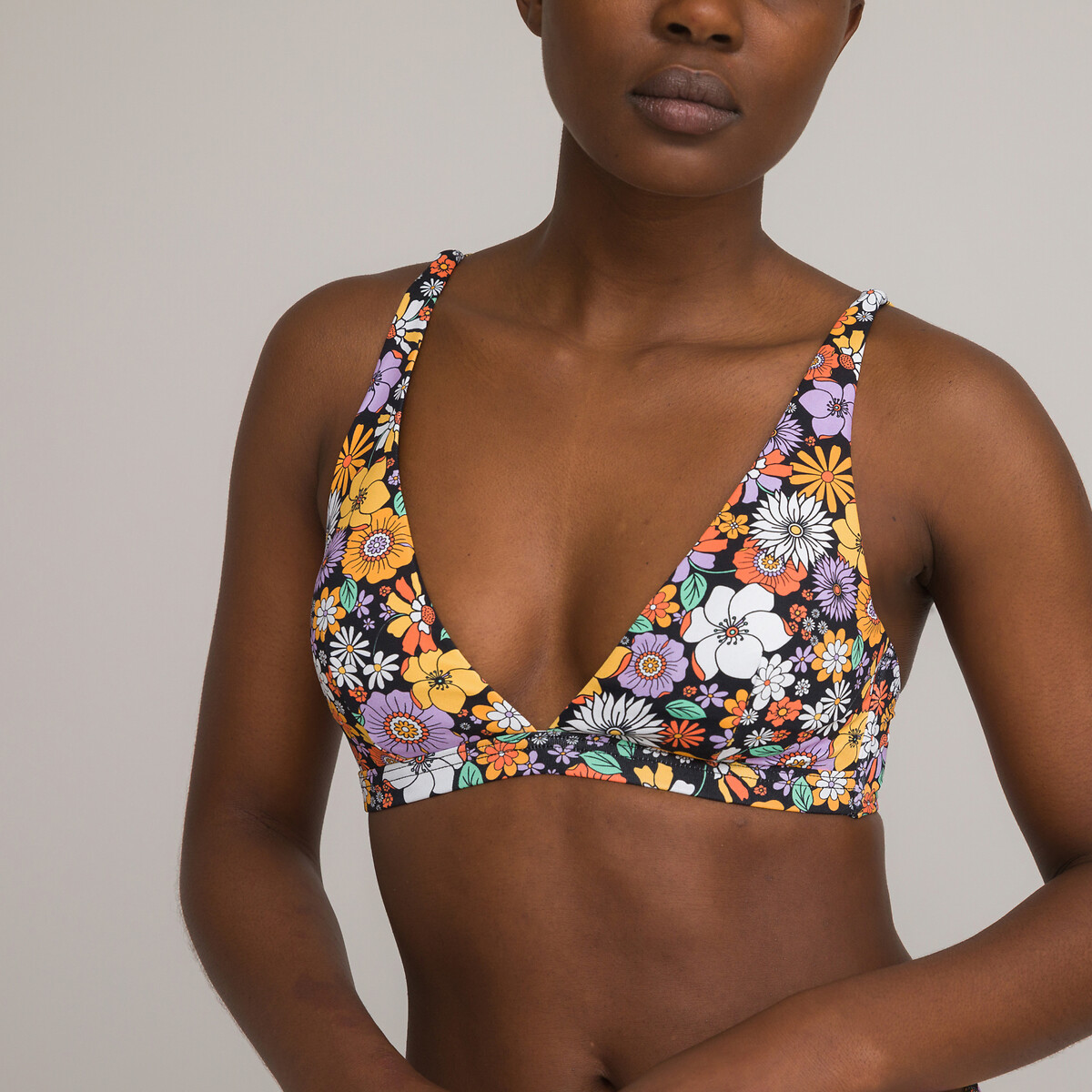 LA REDOUTE COLLECTIONS Bikini-BH, foulard model en bloemenprint
