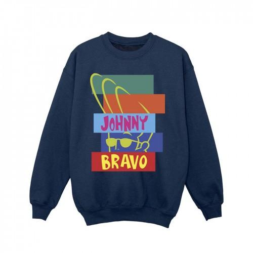 Pertemba FR - Apparel Johnny Bravo Girls Rectangle Pop Art Sweatshirt