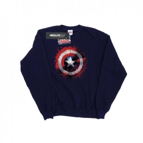 Marvel Girls Avengers Captain America Art Shield Sweatshirt